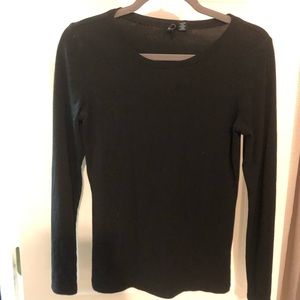 Cynthia Rowley black long sleeve shirt